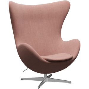 Photo of 3316 Egg, Fabric, Canvas 614 - Swivel armchairs - Arne Jacobsen - Pink - Metal/foam