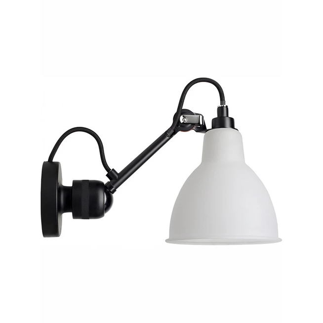 Photo of No. 304 Wall Lamp from Lampe Gras (black frame, frosted glass)