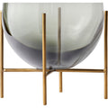 Thumbnail photo of Echasse Series - Bowl Smoke/brushed Brass, Small - Serveringsskålar - Theresa Rand - Glas/metall