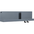 Thumbnail photo of Folded Shelves Medium, Blue Grey - Vägghyllor - Johan Van Hengel - Svart - Metall