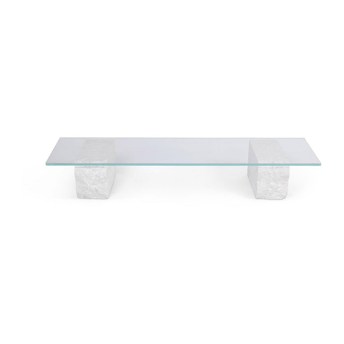 Photo of Mineral Display Table - Sofabord - White / Bianco Curia - W160 X H25 X D46 Cm