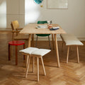 Thumbnail photo of Georg Stool Untreated - Stools - Christina Liljenberg Halstrøm - Grey - Leather/wood/wool