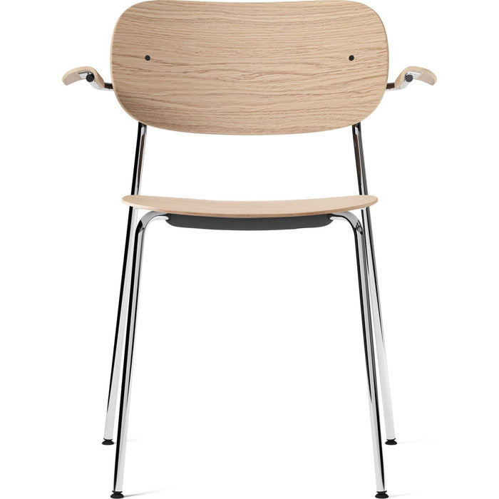 Photo of Co Armchair - Chrome - Natural Oak - Matstolar - Norm Architects - Metall/trä