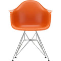 Thumbnail photo of Eames Plastic Armchair Dar - 43 Rusty Orange - Chrome Base - Dining Chairs - Metal/plastic