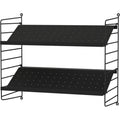 Thumbnail photo of String Wall Rack 50x30, Black, 2-pack - Shelving - Nils Strinning - Black - Metal