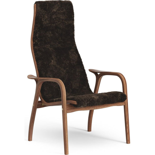 Photo of Lamino Arm Chair Oiled Walnut/sheep Skin Espresso (brown)