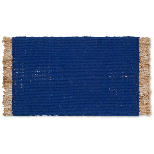 Photo of Block Mat - Gulvtæppe - Blue - B: 80 X H: 50 Cm