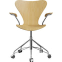 3217 Sjuan - Upholstery, Leather, Natural - Desk chairs - Arne Jacobsen - Beige