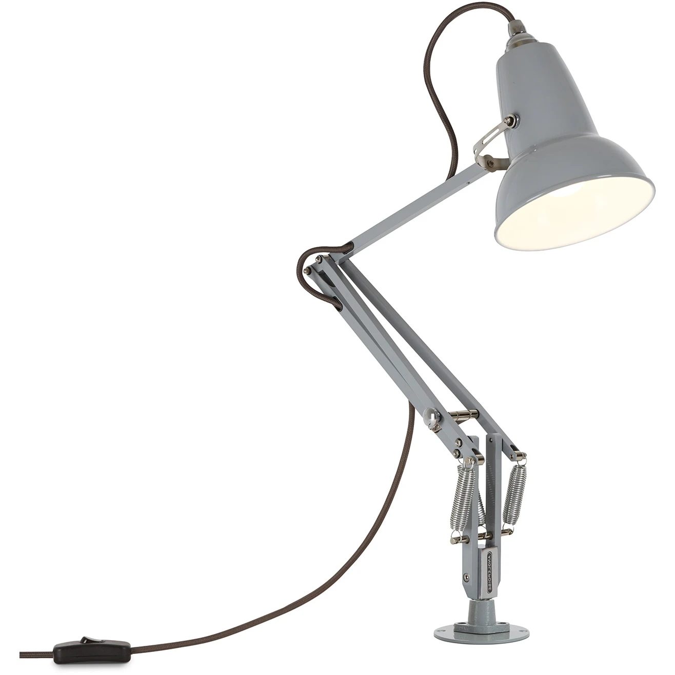 Original 1227 Mini Desk Lamp Fixed Base Dove Grey - Desk Lamps - George Carwardine - Grey