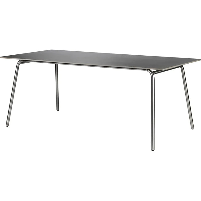 Photo of M21 Brick Garden Table 90x180 cm - Stainless Steel/Stone