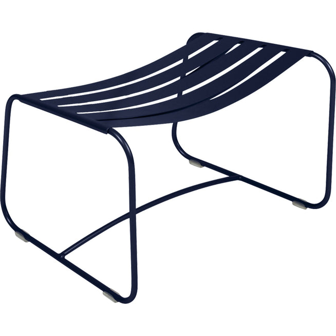 Photo of Surprising Footrest, Deep Blue - Outdoor Stools & Pouffes - Harald Guggenbichler - Green, Grey - Metal