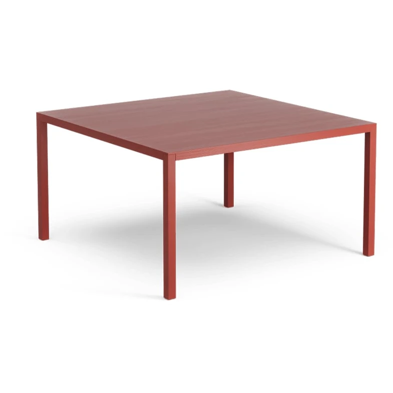 Bespoke Lounge Table Oxide Red, Oak Lacquer