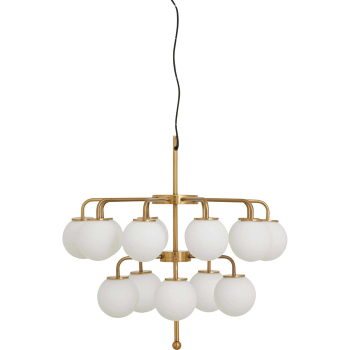 Photo of Palma Chandelier White/Gold