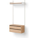 New Works Wardrobe Shelf Cabinet W. Drawers - Reolsystem - Oak /