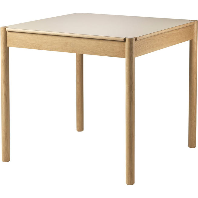 Photo of C44 Reversible Dining Table 80x80 cm - Beige/Black Laminate