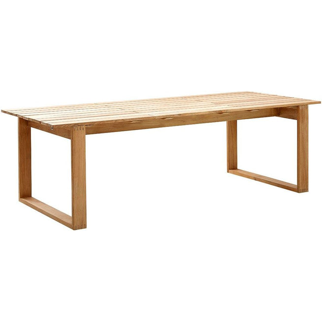 Photo of Aspect Table - Dining Table - Frame: Teak / Table Top: Black Fossil Ceramic - W210 - W: 210 x D: 100 x H: 72 cm
