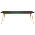 Thumbnail photo of C35c Dining Table 95x220 Cm Olive Green-oak Nature Lacquered