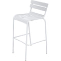 Luxembourg Bar Chair Cotton White 01 - Barstolar & Barpallar - Frédéric Sofia - Vit - Metall
