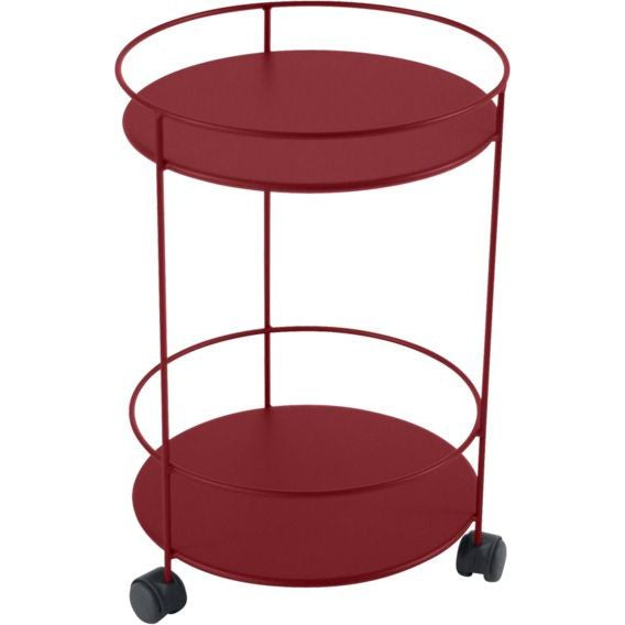 Photo of Guinguette Side Table With Wheels Chili