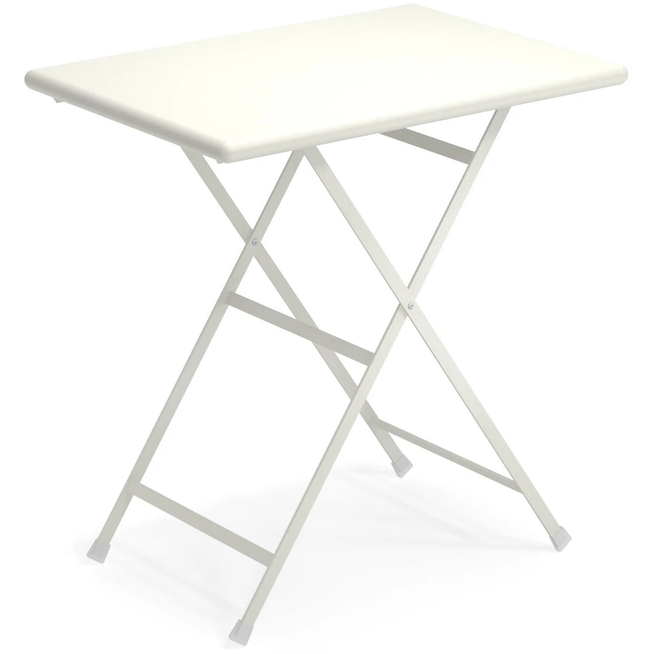 Photo of Arc En Ciel Folding Table 70 cm, matt white - Garden table - White - Metal