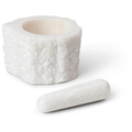 Thumbnail photo of Petra Mortar - Quartz - Morter - White - B: 14 X H: 9 X D: 12 Cm