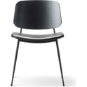Søborg 3061 Metal Base Chair - Upholstered Seat