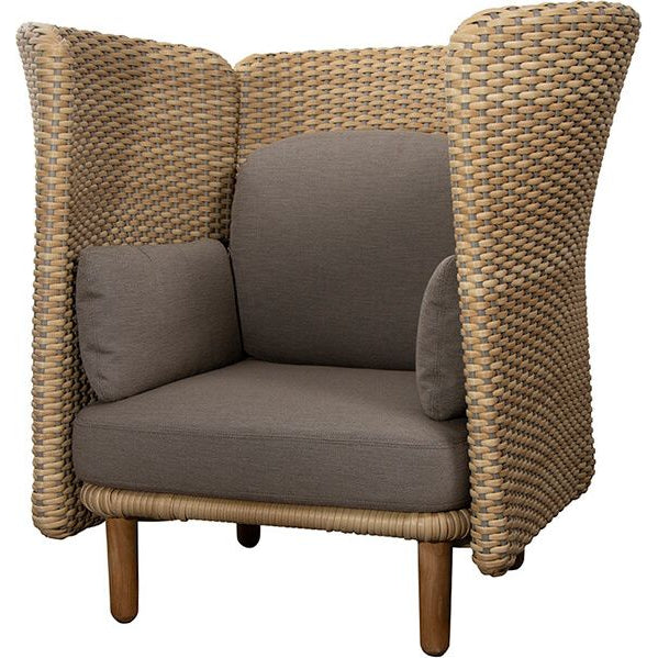 Photo of Arch Lounge Stol M. Lav Arm/ryglæn - Loungestol - Natural/taupe, Cane-line Flat Weave - W109 X D91 X H970 X Sh40 Cm