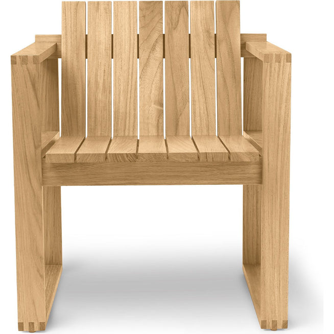 Photo of Carl Hansen - Bk10 Untreated Teak - Outdoor dining chairs - Bodil Kjær - Wood