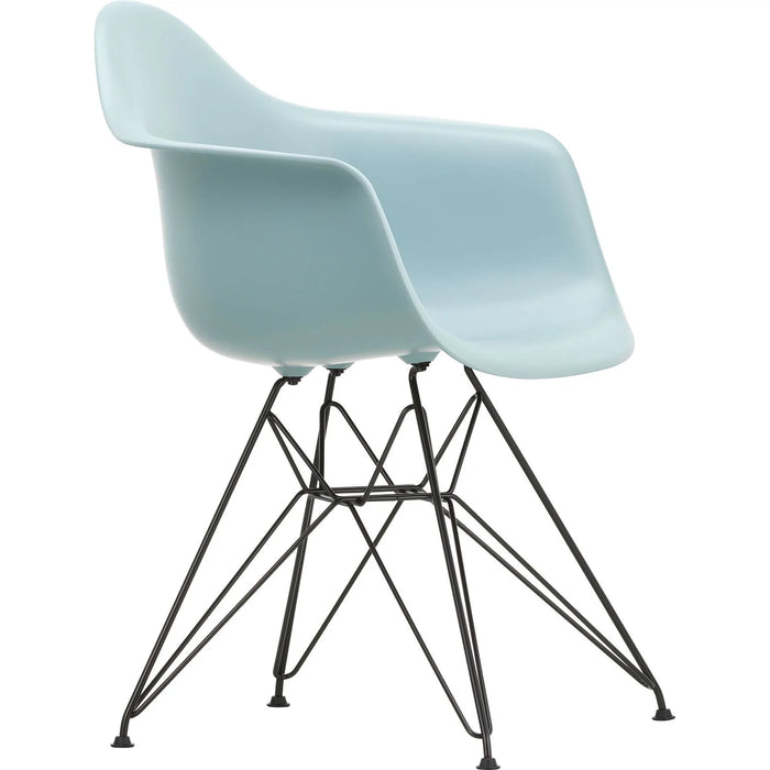 Photo of Eames Plastic Armchair Dar - 23 Ice Grey - Basic Dark Base - Dining Chairs - Metal/Plastic