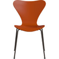 Thumbnail photo of 3107 Seven, coloured box, Venetian Red, Underframe Brown Bronze - Dining chairs - Arne Jacobsen - Red - Metal/wood