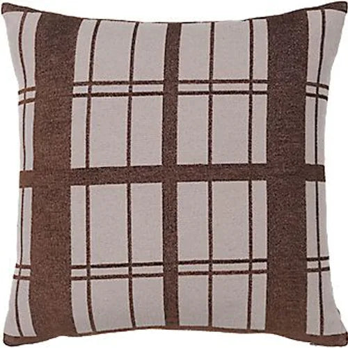 Photo of Checker Pillow Brown Incl. Filling