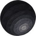 Thumbnail photo of Luna Rug Ø120, Grey, 100% New Zealand Wool, Hand Tufted - Mönstrade Mattor - Verner Panton - Grå