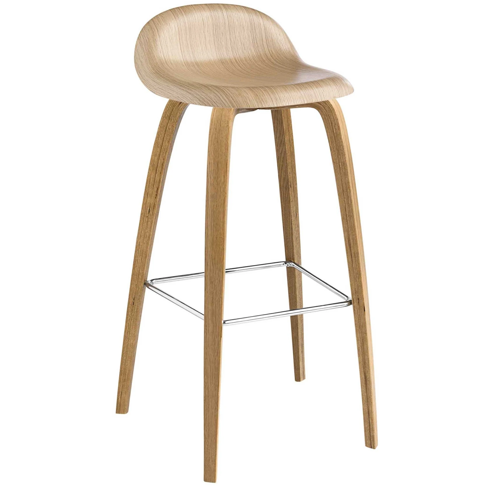 3d Counter Stool Wood Base 65 cm