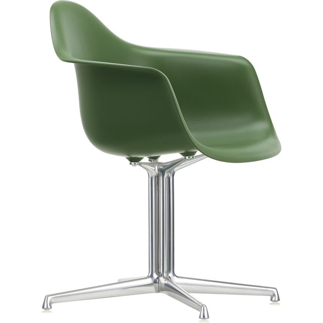 Photo of Eames Plastic Armchair Dal - 48 Forest - Aluminium Polished - Matstolar - Charles & Ray Eames - Grön - Metall/plast