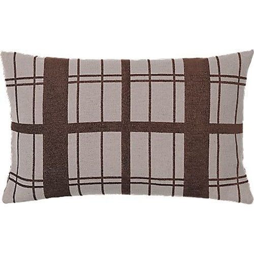 Photo of Checker Pillow Brown Incl. Filling