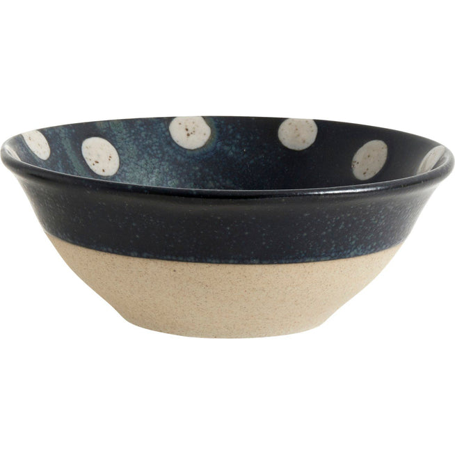 Photo of Grainy Mug Dots Dark Blue / Sand Set of 4 Pieces