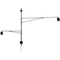 Thumbnail photo of Awkward Wall Lamp, 1 Short + 1 Long Arm