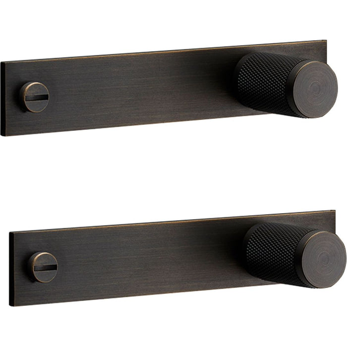 Photo of Buster + Punch - Furniture Knob / Plate, Smoked Bronze (set Of 2) - Knoppar - Massimo Buster Minale - Guld
