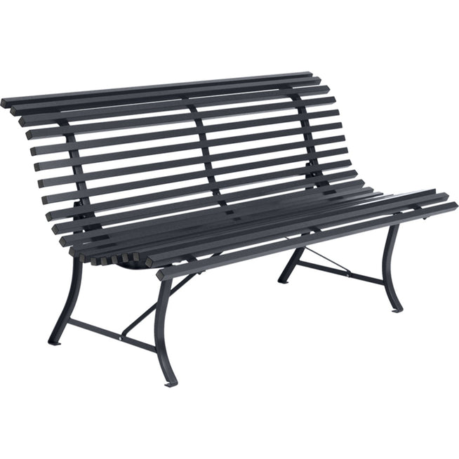 Photo of Louisiane Bench 150 cm - Anthracite - Garden benches - metal