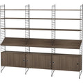 Thumbnail photo of String Floor Headboard 200, Black, 2-pack - Shelving - Nils Strinning - Black - Metal