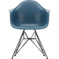 Eames Plastic Armchair Dar - 83 Sea Blue - Basic Dark Base - Matstolar - Charles & Ray Eames - Blå - Metall/plast