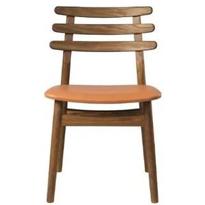 Photo of J48 Chair Poul M. Volther - Smoked Oak/Natural Lacquered/Sevilla Sv4003 Cognac Leather