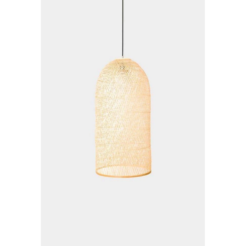 Photo of Hanging Lamp Hood Large Bamboo Ø48cm