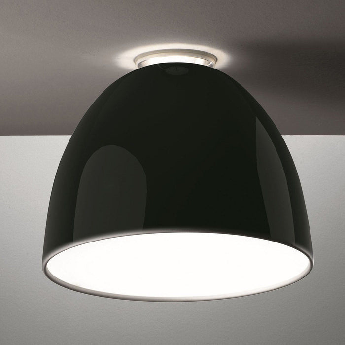 Photo of Nur Mini Gloss Ceiling Lamp Glossy Black - Ceiling Lamps - Ernesto Gismondi - Black