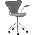 3217 Sjuan - Upholstery, Leather, Natural - Desk chairs - Arne Jacobsen - Beige
