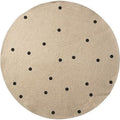 Thumbnail photo of Jute Carpet - Gulvtæppe - Black Dots
