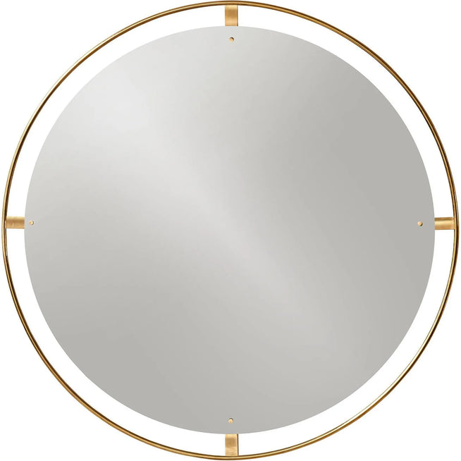 Photo of Nimbus Mirror Ø110 - Polished Brass - Full Body Mirrors