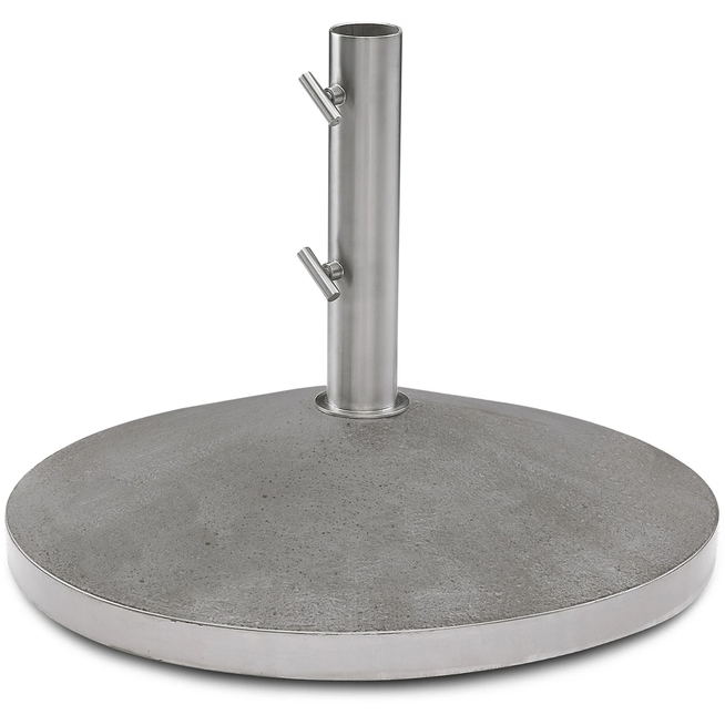 Photo of Capri Umbrella Foot 30kg, Concrete / Stainless Steel, Pole Max Ø: 4 Cm - Parasoll - Skagerak Design Team