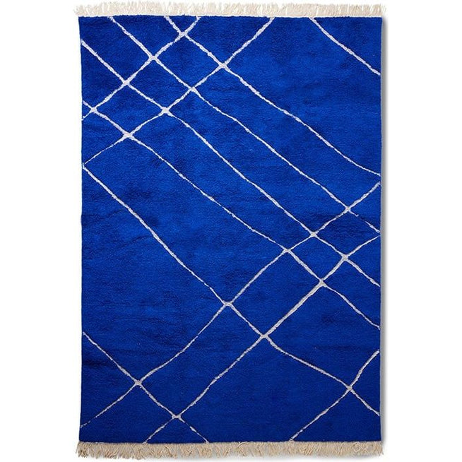 Photo of Hand-knotted wool rug cobalt 200x300cm - Ttk3089