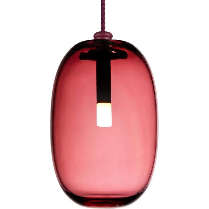 Photo of Pebble Long - Oxblood - Pendant Lights - Joel Karlsson - Red